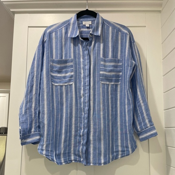 J. Jill Linen Shirt Size S Petite - Picture 1 of 4